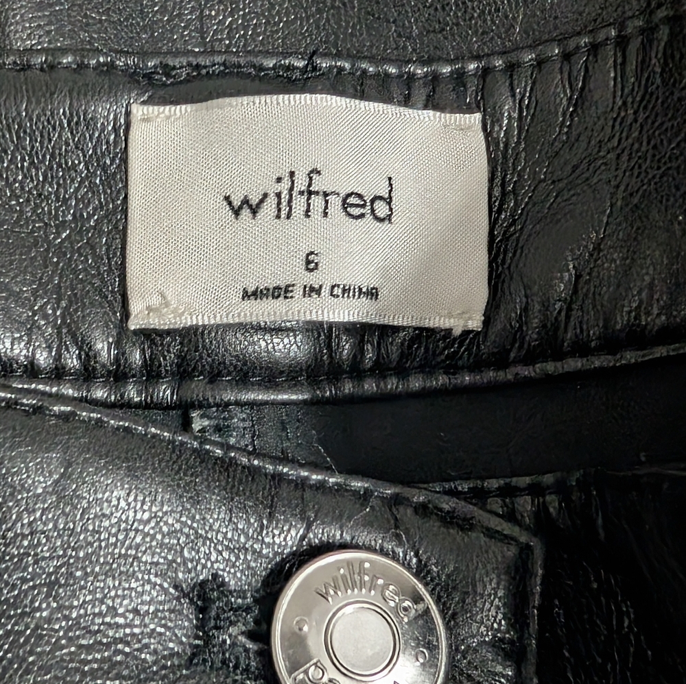 Wilfred Melina Cropped Faux Leather Pants 6 - Picture 10 of 11